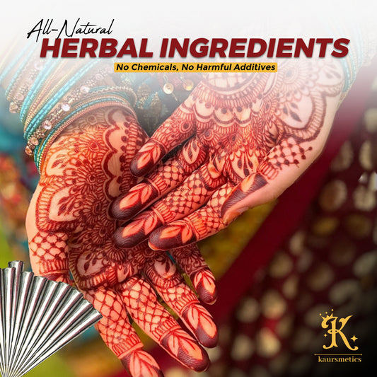 All-Natural Henna Cones for Hands & Body – Chemical-Free Mehndi with Herbal Ingredients (Pack of 12)